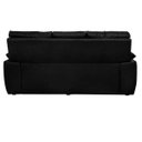 Ver imagem 6 de Sofá Luxemburgo 3 Lugares 2.02m Tecido Courino Preto