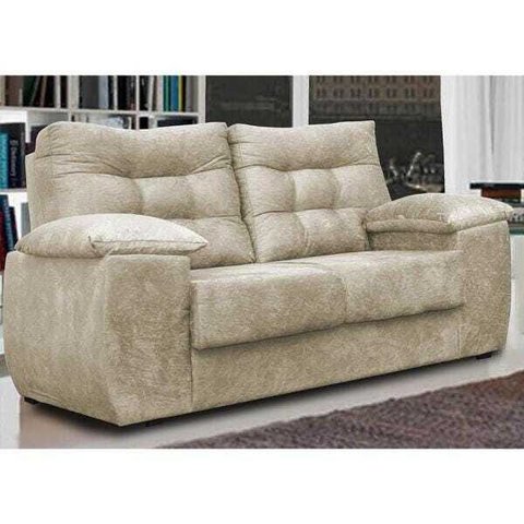 Sofá Luxemburgo 2 Lugares 1.52M Tecido Suede Bege