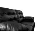 Ver imagem 4 de Sofá Luxemburgo 2 Lugares 1.52m Tecido Courino Preto