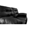 Sofá Luxemburgo 2 Lugares 1.52m Tecido Courino Preto - 4
