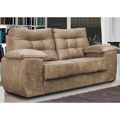 Sofá Luxemburgo 2 Lugares 1.52M Tecido Suede Castor