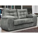 Ver imagem 1 de Sofá Luxemburgo 2 Lugares 1.52M Tecido Suede Cinza