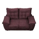 Ver imagem 5 de Sofá Luxemburgo 2 Lugares 1.52M Tecido Suede Vinho