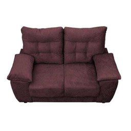 Sofá Luxemburgo 2 Lugares 1.52M Tecido Suede Vinho - 5