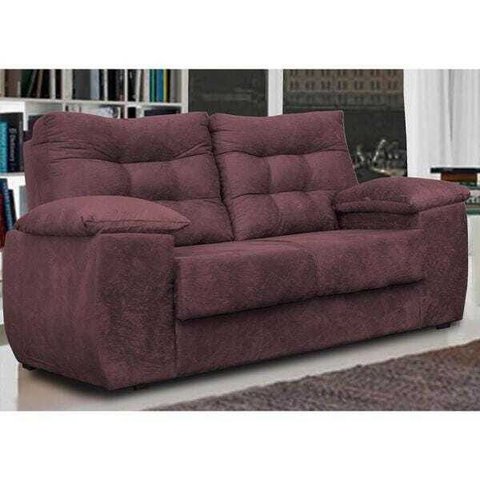 Sofá Luxemburgo 2 Lugares 1.52M Tecido Suede Vinho