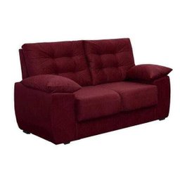 Sofá Luxemburgo 2 Lugares Tecido Suede Vinho - Móveis Marfim - 3
