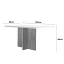 Ver imagem 3 de Mesa de Jantar Olímpia 120cm Mdf Canto Copo e com 4 Cadeiras Athenas