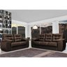 Conjunto Sofá Luxemburgo 3 e 2 Lugares 1.52m e 2.02m Courino Marrom - 1