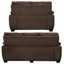 Ver imagem 2 de Conjunto Sofá Luxemburgo 3 e 2 Lugares 1.52m e 2.02m Courino Marrom