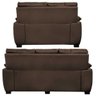 Conjunto Sofá Luxemburgo 3 e 2 Lugares 1.52m e 2.02m Courino Marrom - 2