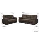 Ver imagem 2 de Conjunto de Sofá Luxemburgo 3 e 2 Lugares Tecido Suede Liso Café - Moveis Marfim