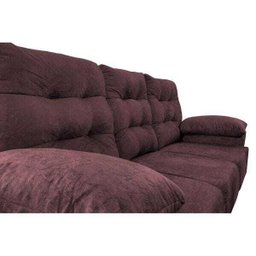 Conjunto Sofá Luxemburgo 3 e 2 Lugares 1.52M e 2.02M Suede Vinho - 4