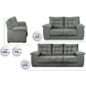 Conjunto Sofá Luxemburgo 3 e 2 Lugares 1.52M e 2.02M Suede Cinza - 3