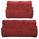 Ver imagem 5 de Conjunto Sofá Luxemburgo 3 e 2 Lugares 1.52M e 2.02M Suede Vermelho