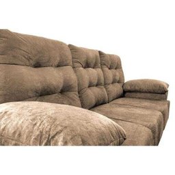 Conjunto Sofá Luxemburgo 3 e 2 Lugares 1.52M e 2.02M Suede Castor - 3
