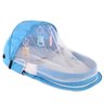 Berço Cama portátil Mosquiteiro para bebê dormir dobrável - Único - Azul - 1