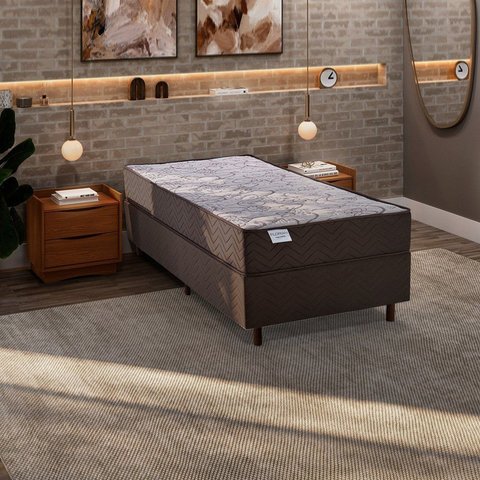 Colchão para Cama de Solteiro de Molas Ensacadas Macio D-26 88x188x26cm Florian