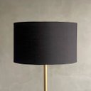Ver imagem 5 de Luminária de Chão Piso Abajur Altura 1,6m Alumínio com Cúpula Redonda Ref 88 Dourado Cup Preto