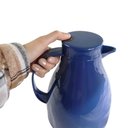 Ver imagem 5 de Garrafa Térmica Bule com Gatilho 1,0 Litro Café - Azul