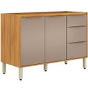 Ver imagem 6 de Balcão de Pia para Cozinha 120 cm 2 Portas Valena Cinamon/Nude