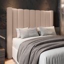 Ver imagem 5 de Cabeceira para Cama Box Queen 160 Cm Rania Linho Bege I02 - D'Rossi
