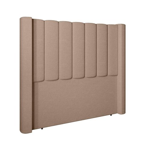 Cabeceira para Cama Box Queen 160 Cm Rania Linho Bege I02 - D'Rossi