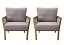 Ver imagem 3 de KIT 2 POLTRONAS DECORATIVA LUXO CALIFÓRNIA DORA BELA Califónia Cinza Linho 1005