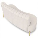 Ver imagem 7 de Sofá 2 Lugares 160cm Pés Aço Dourado Tamar Boucle Bege Z08 - Mpozenato