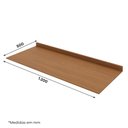 Ver imagem 3 de Tampo para Balcão Pia Fineze 120cm MDF Cinamomo Marrom Móveis Henn