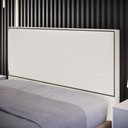 Ver imagem 7 de Cabeceira Box Casal King Com Tachas 195 Cm Bouclê Cru
