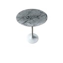 Ver imagem 2 de Mesa Saarinen Lateral de 41 cm diâmetro, tampo em Mármore Carrara