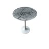Mesa Saarinen Lateral de 41 cm diâmetro, tampo em Mármore Carrara - 2