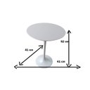 Ver imagem 4 de Mesa Saarinen Lateral de 41 cm diâmetro, tampo em Mármore Carrara