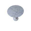Ver imagem 3 de Mesa Saarinen Lateral de 41 cm diâmetro, tampo em Mármore Carrara