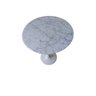 Mesa Saarinen Lateral de 41 cm diâmetro, tampo em Mármore Carrara - 3