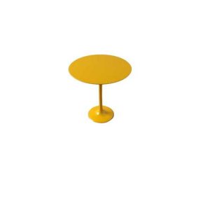 Mesa Saarinen Lateral Tampo 51ø Laca amarela brilhante
