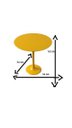 Ver imagem 2 de Mesa Saarinen Lateral Tampo 51ø Laca amarela brilhante