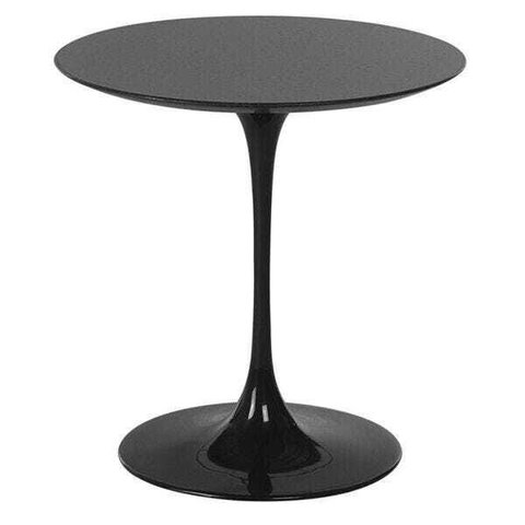 Mesa Saarinen lateral de 51ø tampo em Laca Preta