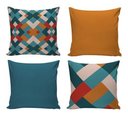 Ver imagem 1 de Kit com 4 Capas para Almofadas Decorativas de Sofá Coloridas