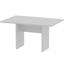 Ver imagem 1 de Mesa de Reunião Retangular para Escritório 6 Lugares Moderno sem Gavetas MDP 136cm Branco
