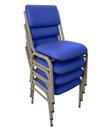 Ver imagem 1 de Kit com 4 Cadeiras para Auditórios Linha Hotel Smart Azul