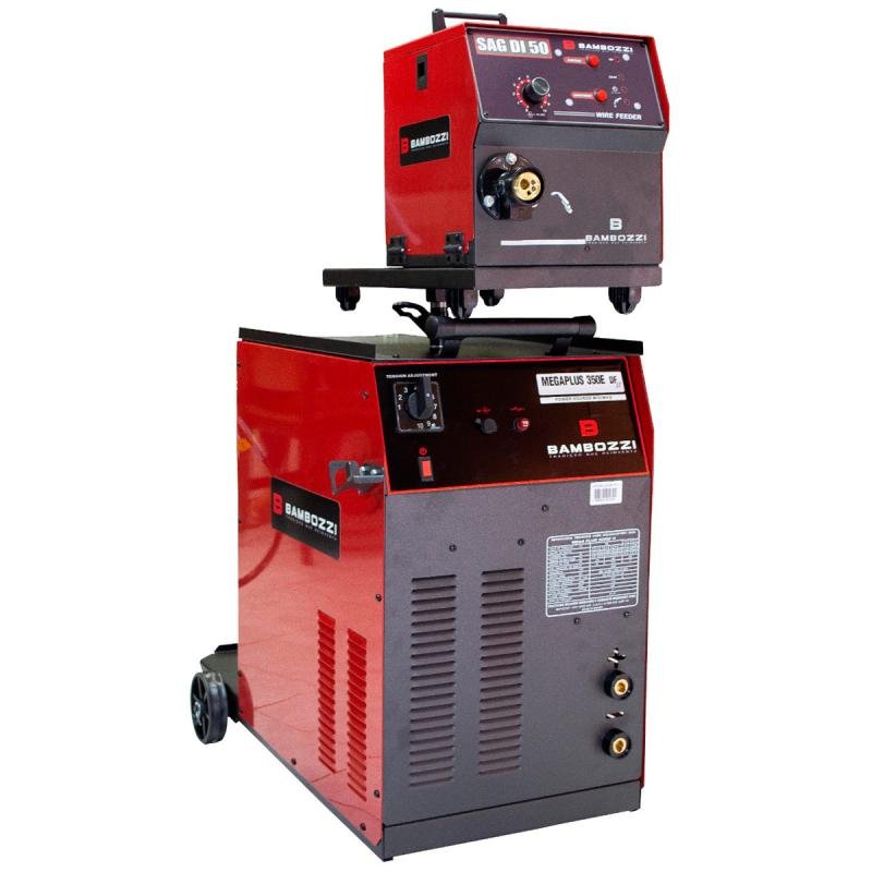 Máquina de Solda Mig 175a À 100% Trifásica Mega Plus 350 Dfii C/ Cabeçote Externo Sag Di 50