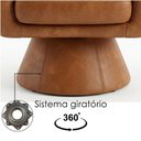 Ver imagem 7 de Poltrona Decorativa Cave Base Giratoria Courino Tcs 727 Moll