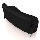 Ver mais imagens de Sofá Chaise 2 Lugares Sala Living 160cm Pés Industrial Cayman K01 Couríssimo Preto - Lyam Decor