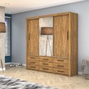 Ver imagem 1 de Guarda Roupa Anjos Plus 3 Portas 9 Gavetas Carioca Móveis