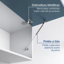 Ver imagem 6 de Armario Aéreo Planejado Porta Basculante 80cm Soho CabeCasa MadeiraOriginals Branco/Azul