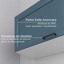 Ver imagem 5 de Armario Aéreo Planejado Porta Basculante 80cm Soho CabeCasa MadeiraOriginals Branco/Azul
