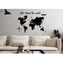 Ver imagem 1 de Mapa Mundi + Let'S Travel The World 120x85cm Lettering em Madeira MDF Parede