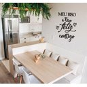 Ver imagem 2 de Meu riso é tão feliz contigo 50x37cm LETTERING em Madeira MDF Aplique de Parede