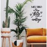 Meu riso é tão feliz contigo 50x37cm LETTERING em Madeira MDF Aplique de Parede - 4